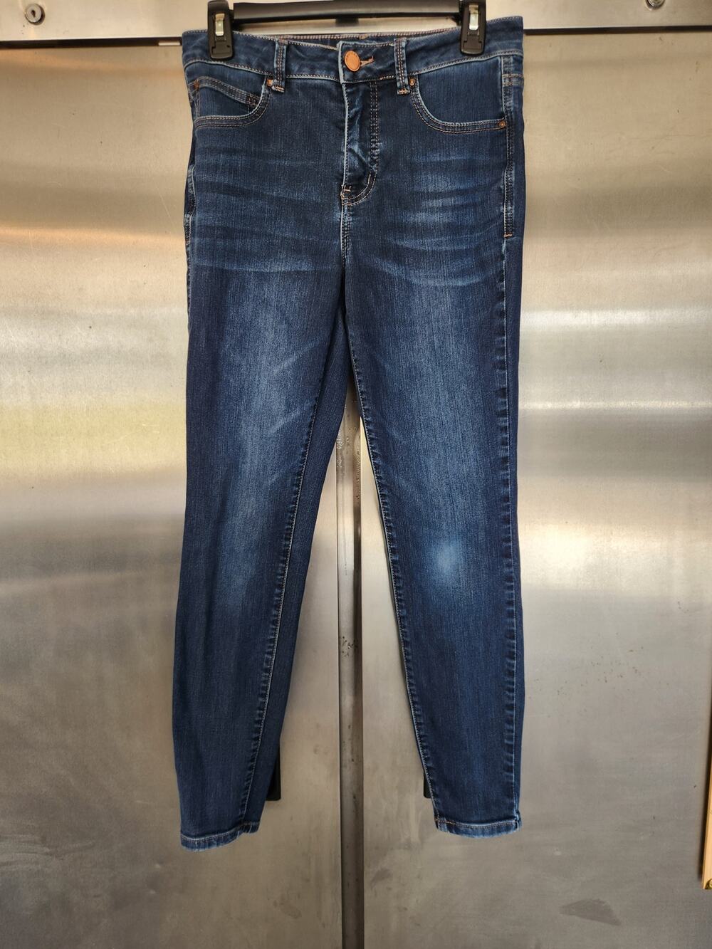 Maurices Womens Skinny Jeans 8 Everflex High Rise Dark Wash Blue Stretch Denim